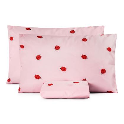 Imagem de Cobre Leito Colcha Casal/queen + Lençol Kit 6 Peças Algodão