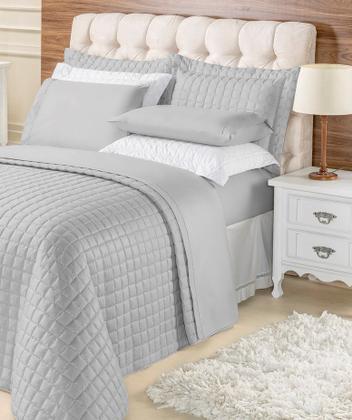 Imagem de Cobre leito colcha manta kit top line casal queen com 3 peças