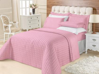 Imagem de Cobre leito colcha manta kit top line casal queen com 3 peças