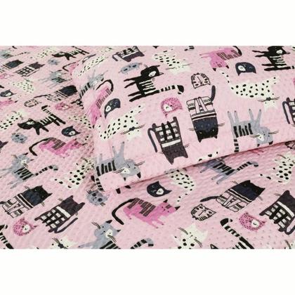 Imagem de Cobre Leito Colcha para Cama Solteiro Menina 2 peças Jardine