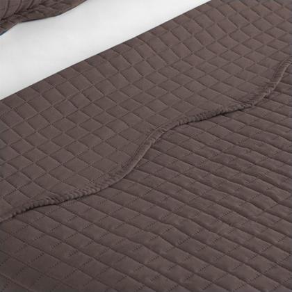 Imagem de Cobre Leito Colcha Queen 3 Peças Dupla Face Micro Percal 150 Fios Matelado Mosaico