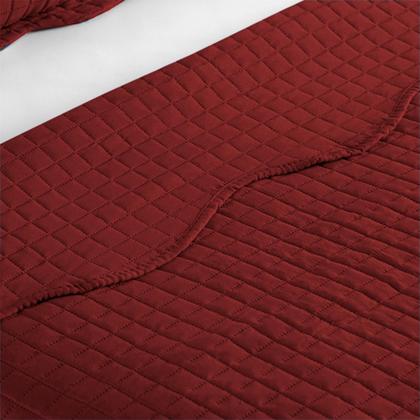 Imagem de Cobre Leito Colcha Queen 3 Peças Dupla Face Micro Percal 150 Fios Matelado Mosaico