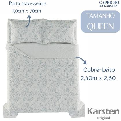 Imagem de Cobre-leito Colcha Queen Karsten Algodão Egípcio 3 Peças