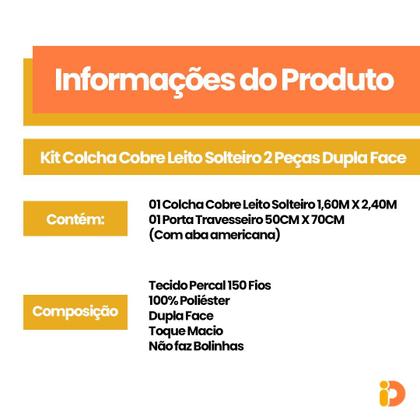 Imagem de Cobre Leito Colcha Solteiro Box 2 Peças Dupla Face 200 Fios Macio Com Porta Travesseiros Jogo De Cama