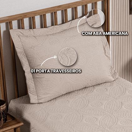 Imagem de Cobre Leito Colcha Solteiro Box 2 Peças Dupla Face 200 Fios Macio Com Porta Travesseiros Jogo De Cama