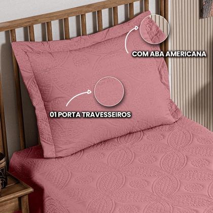 Imagem de Cobre Leito Colcha Solteiro Box 2 Peças Dupla Face 200 Fios Macio Com Porta Travesseiros Jogo De Cama