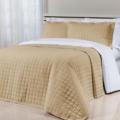 Imagem de Cobre Leito Colcha Solteiro King Basic Tecido Percal 200 Fios de Algodão 02 Peças 