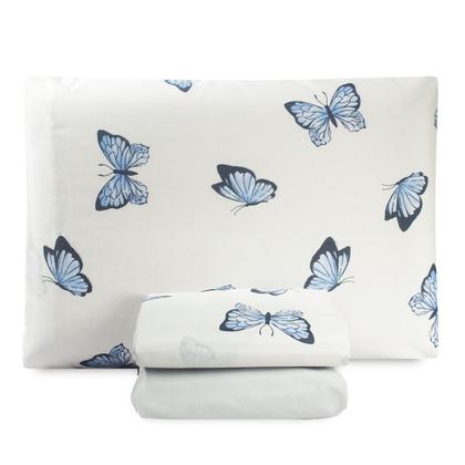 Imagem de Cobre Leito Colcha Solteiro + Lençol Kit 5 Peças Algodão