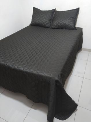 Imagem de Cobre Leito Dupla Face Com Porta Travesseiro Dupla Face para Cama Box Padrão