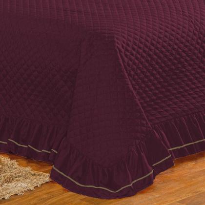 Imagem de Cobre leito ester queen 3 pecas - vinho