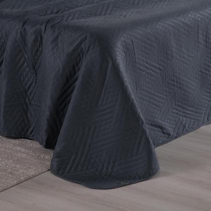 Imagem de Cobre Leito King Colcha 03 Pçs Dupla Face Liso Matelado Petchowork Liso