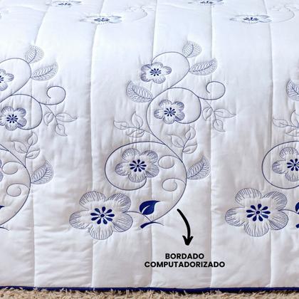 Imagem de Cobre Leito King Percal 100% Algodão Dupla Face 03 Peças London