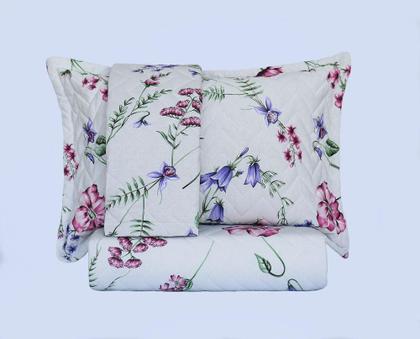 Imagem de Cobre Leito Malha Daffine C/ Nude Queen 3 Peças - Bella Enxovais