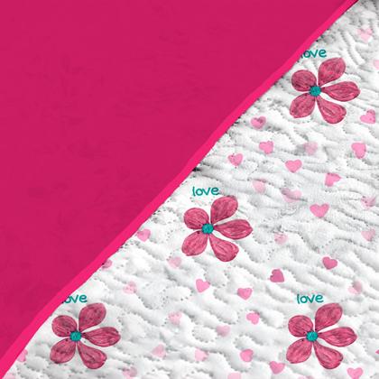 Imagem de Cobre Leito Microfibra Prático, Acabamento Em Viés Queen 3 pçs Dupla Face