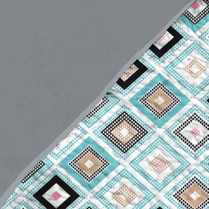 Imagem de Cobre Leito Microfibra Prático, Acabamento Em Viés Queen 3 pçs Dupla Face