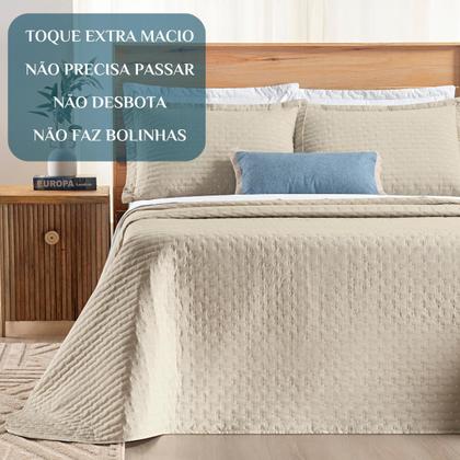 Imagem de Cobre Leito Queen Size 100% Algodão Lory 200 fios Super Macio VERITY