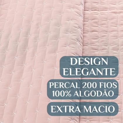 Imagem de Cobre Leito Queen Size 100% Algodão Lory 200 fios Super Macio VERITY