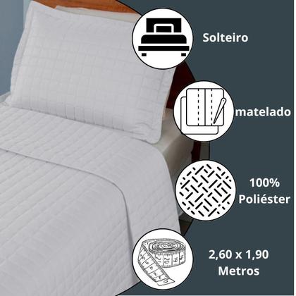 Imagem de Cobre Leito Solteiro Matelado Soft Dupla Face