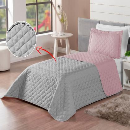 Imagem de Cobre Leito Solteiro Menina Menino Colcha Cama Box Solteiro Roupa de Cama Realeza Dupla Face