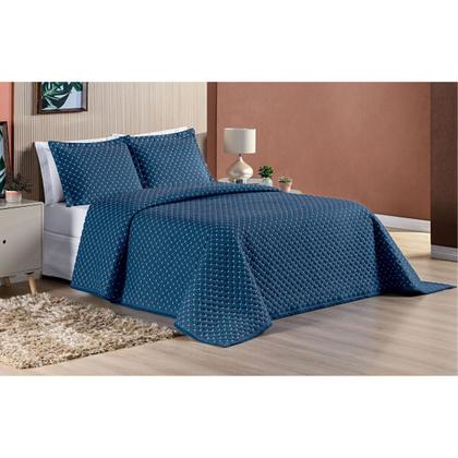 Imagem de Cobre Leito Tecido 200 Fios Cama Queen 3 Peças Colcha Ravena