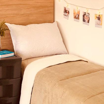 Imagem de Cobredom Cobertor Solteiro Sherpa Dupla Face Pele Carneiro