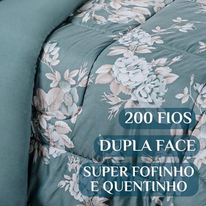Imagem de Cobredrom Grosso King Size 200 Fios Nyla Dupla Face Estampado Super Fofinho Avere