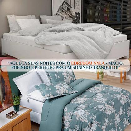 Imagem de Cobredrom Grosso King Size 200 Fios Nyla Dupla Face Estampado Super Fofinho Avere