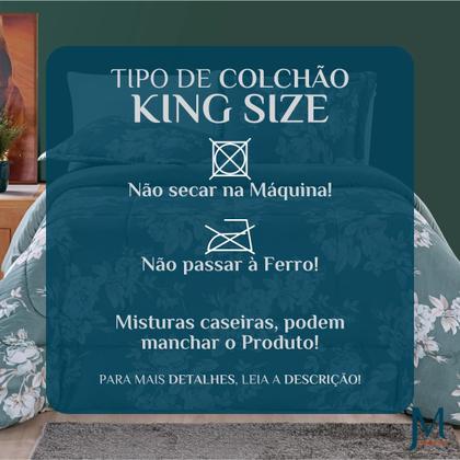 Imagem de Cobredrom Grosso King Size 200 Fios Nyla Dupla Face Estampado Super Fofinho Avere