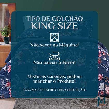 Imagem de Cobredrom Grosso King Size 200 Fios Nyla Dupla Face Estampado Super Fofinho Avere