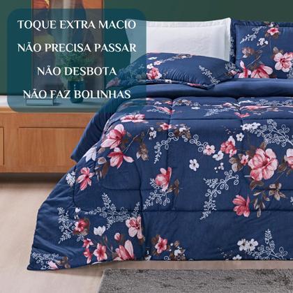 Imagem de Cobredrom Grosso King Size 200 Fios Nyla Dupla Face Estampado Super Fofinho Avere