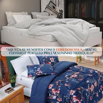 Imagem de Cobredrom Grosso King Size 200 Fios Nyla Dupla Face Estampado Super Fofinho Avere