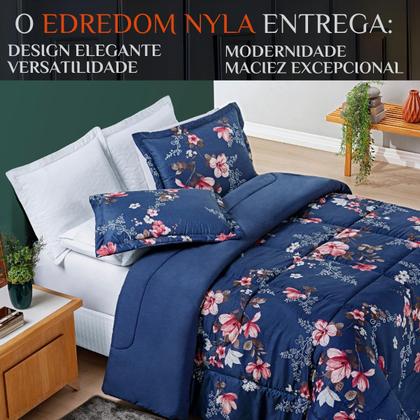 Imagem de Cobredrom Grosso King Size 200 Fios Nyla Dupla Face Estampado Super Fofinho Avere