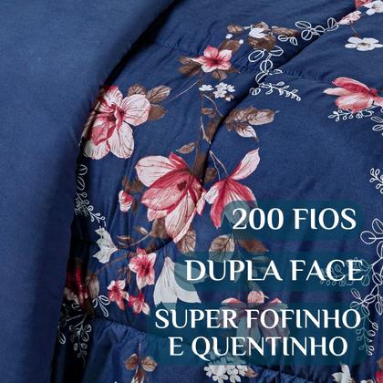 Imagem de Cobredrom Grosso King Size 200 Fios Nyla Dupla Face Estampado Super Fofinho Avere
