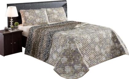 Imagem de Cobreleito Colcha Dupla Face 3 Peças Estampas Variadas Poliester