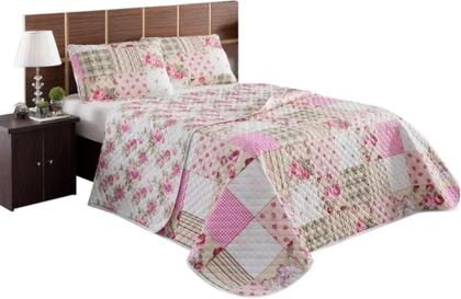 Imagem de Cobreleito Colcha Dupla Face 3 Peças Estampas Variadas Poliester