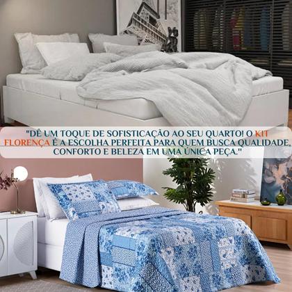Imagem de Cobreleito King Size 200 Fios Florença 03 Pçs Super Elegante