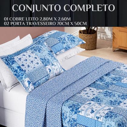 Imagem de Cobreleito King Size 200 Fios Florença 03 Pçs Super Elegante