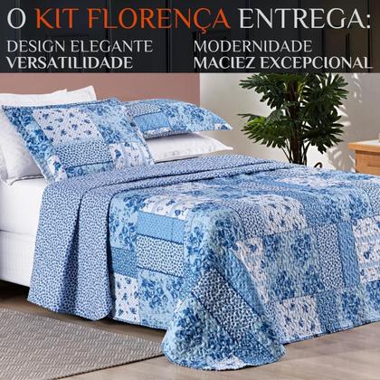 Imagem de Cobreleito King Size 200 Fios Florença 03 Pçs Super Elegante