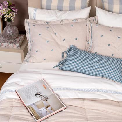 Imagem de Cobreleito Queen Lavive Alice 5 Pç Toque Linho 300 Fios ul