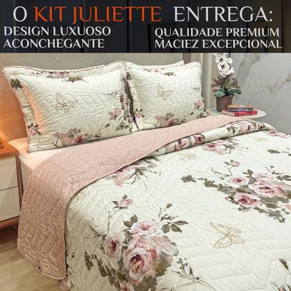 Imagem de Cobreleito Queen Size 300 Fios Juliette 03 Pç Super Elegante