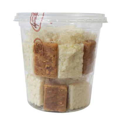 Imagem de Cocada coco queimado e branca com 50 unidades de 20 gramas