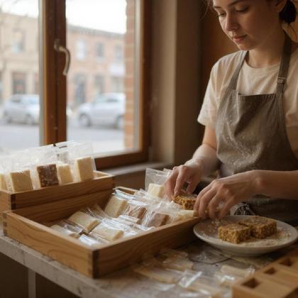 Imagem de Cocada coco queimado e branca com 50 unidades de 20 gramas