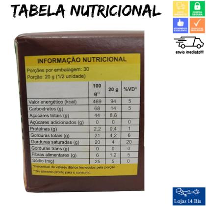 Imagem de Cocada Morena Artesanal Premium 0% de Adição de Açúcar 15x40g