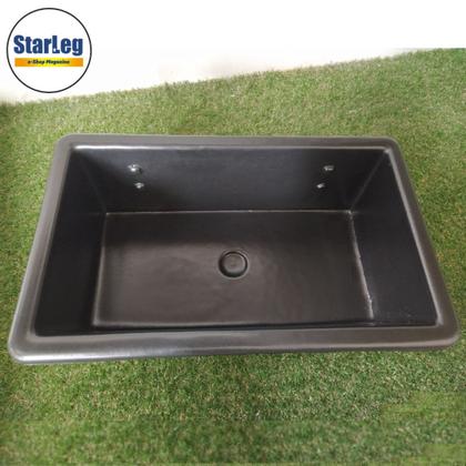 Imagem de Cocho Individual 30 Litros com Suportes Comedouro Abecel