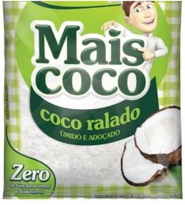 Imagem de Coco Ralado Úmido Adoçado Mais Coco Pacote 1 Kilo