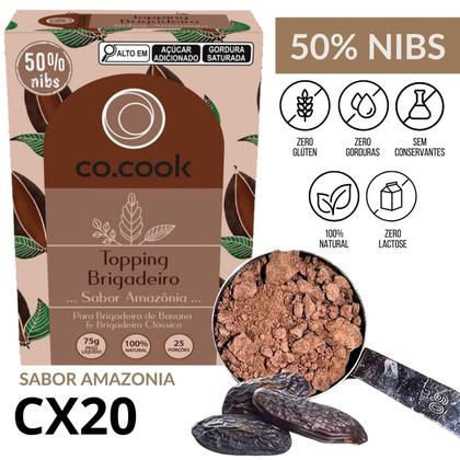 Imagem de Cocook Topping Nibs De Cacau Brigadeiro Sabor Amazônia 75G