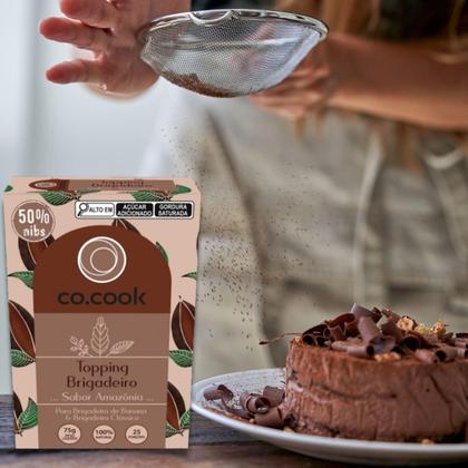 Imagem de Cocook Topping Nibs De Cacau Brigadeiro Sabor Amazônia 75G