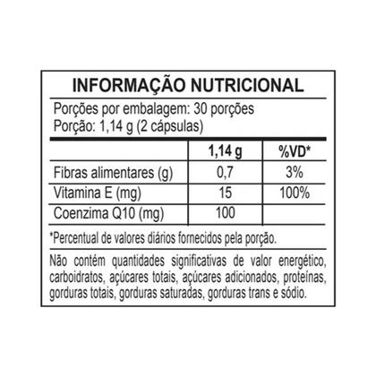 Imagem de Coenzima Q10 100mg + Vitamina E 60 caps Oxidante - Nutrify