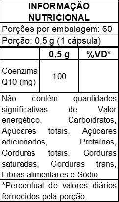 Imagem de Coenzima Q10 - 60 Cápsulas 100mg - Soldiers Nutrition