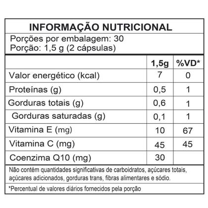 Imagem de Coenzima Q10 Com Colágeno Vitaminas C e E 60 Cápsulas Fitoprime